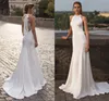 Sexy vestidos de casamento Halter 2021 Lace Satin Mermaid Off ombro mangas casamento vestidos de noiva Trem da varredura Branco Vestidos De Mairee