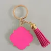 Party Favorit Tassels Keychain Favorit Alloy Key Ringar Bil Cirkel Hängande Spänne DD965