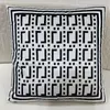 Cushion Decorative Pillow Luxury Cushion Brand Decorative Designer With F Letters Fashion Cushions Cotton Covers Home Decor Pillows 2202082D
