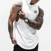 Marca Palestre Abbigliamento Fitness Uomo Top con cappuccio Mens Bodybuilding Stringers Canotte allenamento Canotta Camicia senza maniche Y201015