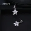 Stud Emmaya Saison Arrivée Dazzling Star-forme Argent Plaqué avec cadre Zircone pour dames Boucle d'oreille brillante attrayante en fête1