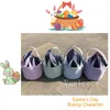 Easter Party Supplies Easters Seersucker Bag Festive Cute Bunny Ears bucket Outdoor Portable Picnic rabbit ear Hand Basket