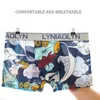 lot Cartoon Hommes Sous-Vêtements Homme Culotte Hommes Sous-Vêtements Boxers Respirant Homme Impression Slip Confortable Shorts LJ200922