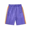 2020 Casual Beach Shorts Hommes Femmes Designer Pantalons courts Vêtements Lettre Impression Rainbow Strip Sangle Casual Five-Point238L