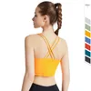 Thread Double-layer Yoga Tank Tops Sports Underwear Women's Cross Vest Running Shockproof Fitness Bra Gym Clothes Shirt