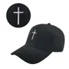 Ball Caps Fashion Cross Embroidery Canvas Leisure Sun Hat For Outdoor Sport Spring Autumn Hats1