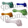 QBsomk USA Honeybird 4 Inches Skull Glass Pipe Dab Rigs Smoking Water Bong Bowls Oil Nail Tobacco Hand Water Pipe Glass Oil Burner Bubblers