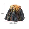 Aquarium Volcano Shape & Air Bubble Stone Oxygen Pump Fish Tank Ornament1272t