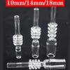 10mm 14mm 18mm 100% Dicas de quartzo real para colecionador Bongus Bong Bong Gongo Novo design de ótima qualidade