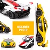 Vente chaude Haute Simulation Supercar McLaren P1 modèle de voiture 1:32 Alliage Pull Back Kid Voiture Jouet 2 Porte Ouverte Cadeaux Pour Enfants En Gros LJ200930