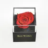 2019 Handmade Preservada Real Rose Jewelry Box Holder Flores Imortal Forever Blossom Presente de Aniversário Do Casamento Set para Mulheres Y200104