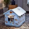 Foldable Dog House Kennel Bed Mat For Small Medium Dogs Cats Winter Warm Chihuahua Cat Nest Pet Products Basket Puppy Cave Sofa 201223