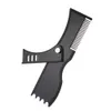 Safety Plastic Beard Shaper 360° Rotary Beard Shaping and Styling Template Comb Tool for Men