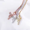 JINAO nouveau Hip Hop bijoux pendentif collier scintillant pistolet pendentif glace sur Zircon collier mode charme cadeau Q0531
