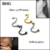 BOG- 4sts S Spiral Twisted Lip Ring Nose Ring Ear Brosk Helix Piercing Body Piercing Jewelry 16g For Sexy Women Q Jllehm