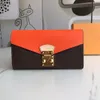 Luxos Designers Bolsa Feminina Moda Clutch Wallet Logótipo Fechamento em forma de S Clássico Pallas Carteira Bolsa Porta Cartão Bolsa Com Caixa Saco De Pó