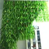 Simulation à chaud Simulation Willow Leaf Roard Plantes artificielles Green Garland Plantes Vine Fake Foliage Home Decoration