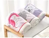 Cartoón de franela Color puro Manta de colcha de cama de cama suave