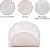 Plush Soft Sheepskin Carpets For Living Room Decoration Fur Rugs Bedroom Bedside Floor Mat White Pink Oval Imitation Wool Rug 220301