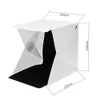 Mini caja de iluminación plegable Estudio de fotografía Softbox Luces LED Cámara Foto Caja de fondo Kit de tienda de luz