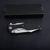 Promotion 0393 Flipper Couteau Pliant 8Cr13Mov Satin Lame G10 + Poignée En Acier Roulement À Billes Rapide Ouvert Pli Couteaux EDC Gear
