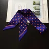 Mode lettres foulard en soie nouveau Design impression femmes foulard petite cravate poignée sac rubans écharpe dames foulards en soie8106879