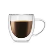 Mugs 1 Pcs Heat-resistant Double Wall Glass Cup Beer Coffee Set Handmade Creative Mug Tea Glass Whiskey Gl bbysFE bdesports