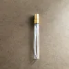 ポケットサイズの小さな詰め替え可能なクリア5ml 10ml空のガラスバイアル香水ガラスファインミストスプレーボトル在庫あり