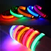 2022NYLON LED PET HOND COLLAR NACHT VEILIGHEIDSVEILIGHEIDSEN IN DE DARK DONGEN LAGH DOGEN LIMEENDE FLUORESCENTE COLLARS PET PET