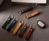 Sieben Farben Hohe Qualität Leder Keychain Retro Unisex Echte Kuh Hide Geschenk Keyring Halter Tragbare Autoschlüssel Organizer Schmuck