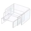 Acrylic Display Risers 3 Size Stappen Stand Corrosion Clear Showcase Plank voor Figuur Collection Jewe 220309