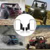 Rétroviseurs latéraux antichocs à angle réglable pour voiture, rétroviseur UTV avec Cages roulantes de 1.75 "2" universelles 2 pièces/ensemble