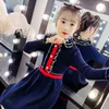 Abbigliamento per bambini Abbigliamento per ragazze 2021 Autunno e inverno New Fashion Bavero manica lunga Abito a maglia Abito carino Bellezza Bellezza 12 anni vestiti G1218