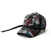 Fashion Cotton Wild Baseball Cap Unisexe Men Hat A réglable Black Blanc Color Impression Graffiti Golf Caps de soleil Extérieur Hats99501134298421