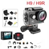Oryginalny H9 / H9R Action Camera Ultra HD 4K / 30FPS WIFI 2.0 "170D Podwodny Wodoodporny Kask Cam Vedio Sport Pro Cam