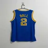 Mens Blue Ucla Bruins College # 2 Lonzo Ball Basketball Jerseys