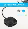 USB 3.0 Hub 2.0 Multi USB Splitter för PC Flera USB 4 Port Expander High Speed ​​3 Hab Mini Micro USB3.0 HUB Card Reader