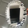 Оптовая свадьба золотое серебро акриловое зеркало западная тарелка горячие продажи пластины новейшие элегантные золотые риф стекло зарядное устройство блюдо SENYU509