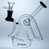 Harp Beaker Bongs Recycler Dab Rig Glass Water Bong Rökning Hosah 14mm Joint Bowl Glass Bongs