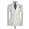 One Piece Business Plus Size Tuxedos Mens Pants Suits Double Brested Groom Wedding Prom Party Blazer Overcoat303M