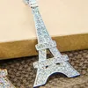 Magic Ikery Zircone Cristallo Classico Parigi Torre Eiffel Collane con pendente Colore oro rosa Gioielli di moda per le donne MKZ1392165s