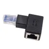 Вверх вниз по левому праму угловому разъему Ethernet Adapter 90 градусов RJ45 8P8C Преобразователь для сетевого кабеля CAT5 LAN Ethernet Ethernet