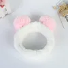 New Women Panda Ears Headband Fashion Cartoon Elastic Cute Plush Twisted Hair Band Warm Hair Accessories gift Jewelry