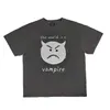 Versione High Vintage Bieber Same Vtg Little Devil Loose Wash T-shirt a maniche corte da uomo e da donna usata