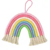 Gioielli intrecciati a mano arcobaleno Nordic Fresh Simple Decorazione della parete della camera dei bambini Decorazioni per il giardino di casa Patio Prato Accessori per il giardino ZCGY213