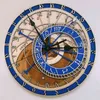 シンプルなヨーロッパの壁掛け時計星座天文ミュート壁掛け時計モダンなデザイングラスリロイデパレート家の装飾ステッカーH1230