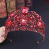 2021 novo vintage barroco nupcial tiaras acessórios de baile de formatura cristais transparentes deslumbrantes tiaras de casamento e coroas 1914