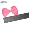 40st / parti 2 * 3,0 tum Solid Ribbon Bow med / Utan Hair Clip Girl Daily Headwear DIY Boutique HDJ21 LJ201226