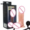 Nxy Dildos Consolador inflable para mujeres Masturbación Masaje vaginal Orgasmo Enchufe enorme Ventosa Pene Juguetes sexuales anales Fb 0105