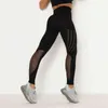 Leggings de ginásio sem costura Squat-Proof-à prova de mulheres oco fora design respirável cintura alta cintura barriga controle de fitness esportes calças de yoga calças H1221